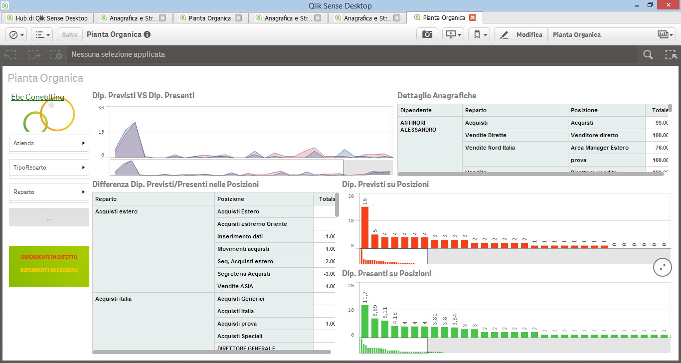 Sense PIANTA ORGANICA Business intelligence hr