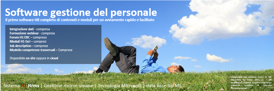 Software gestione del personale H1 Hrms EBC Consulting land