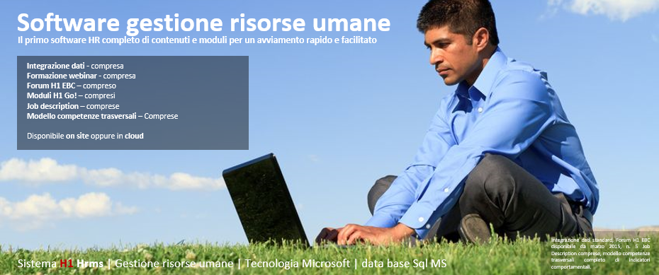 Software gestione risorse umane H1 Hrms EBC Consulting land